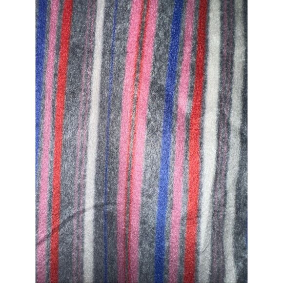 Ellen Tracy Pajama Set Womens L  Pink gray purple stripe 2 Piece Set Top Pants S - Picture 5 of 5